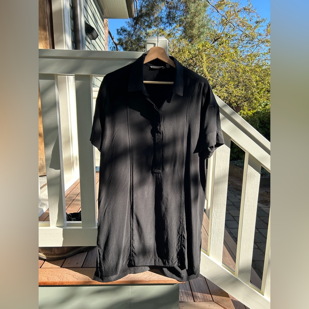 Athleta Washable Silk Polo Tunic